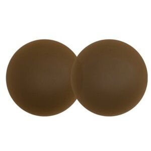Sticky Adhesive Silicone Nipple Pasties - Reusable Nipple Covers (Dark Coffee)